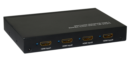 Datorstyrd HDMI-Switch, 4-portar, fjärrkontroll, 1080p