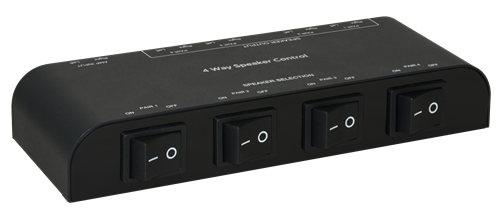 4-vägs högtalarswitch med klämmor