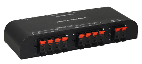 4-vägs högtalarswitch med klämmor