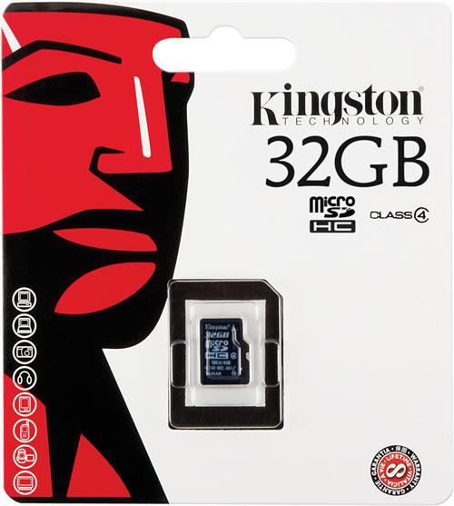 Kingston microSDHC Class 4, 32GB