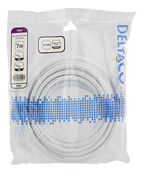 Deltaco HDMI-kabel v1.4, 4K, UltraHD 30Hz, 7m