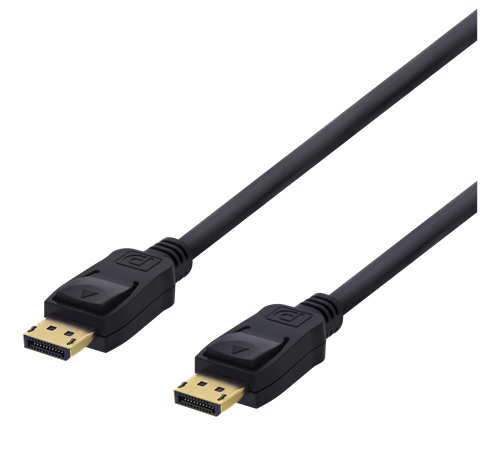 Deltaco DisplayPort-kabel, 4K UHD, DP 1.2, 0.5m