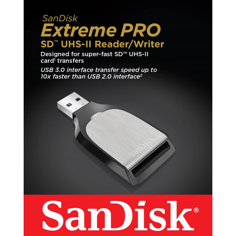 SanDisk Minneskortläsare USB Typ-A för SD UHS-I, UHS-II