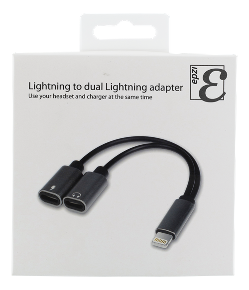 Epzi Lightning till Dual Lightning adapter, 0.1m