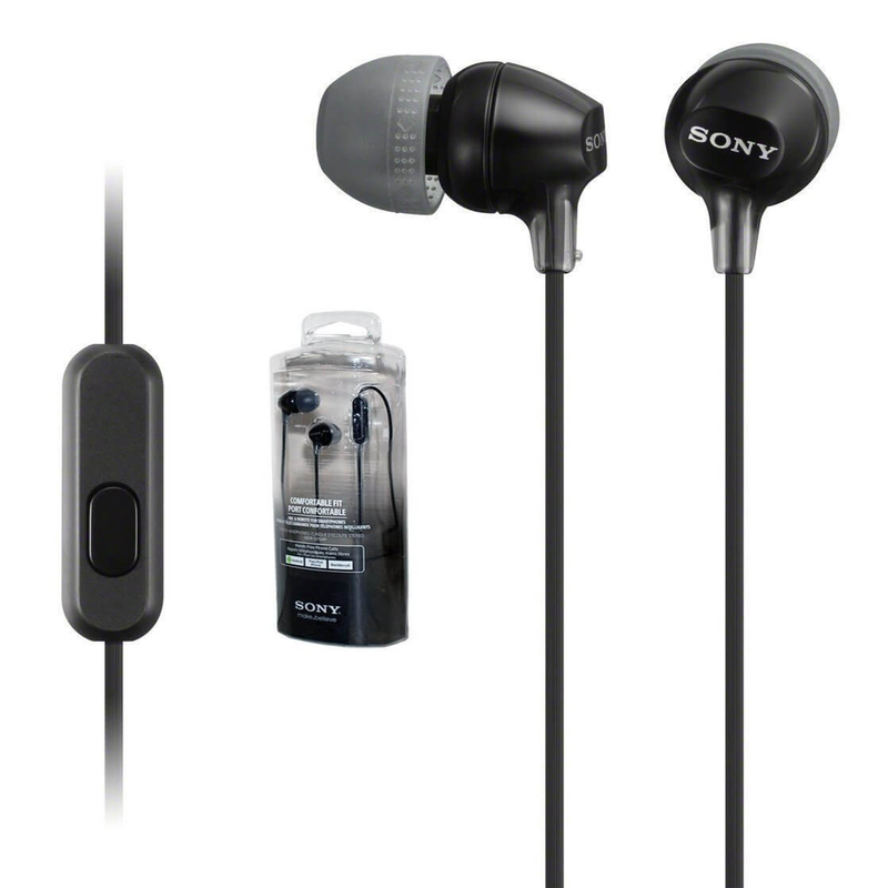 Sony Original MDR-EX15AP In Ear-hörlurar, svart
