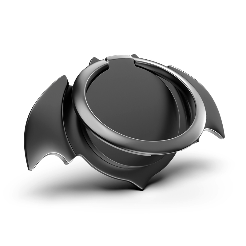 The Bat - Ringhållare med ställ för mobil/surfplattor, svart