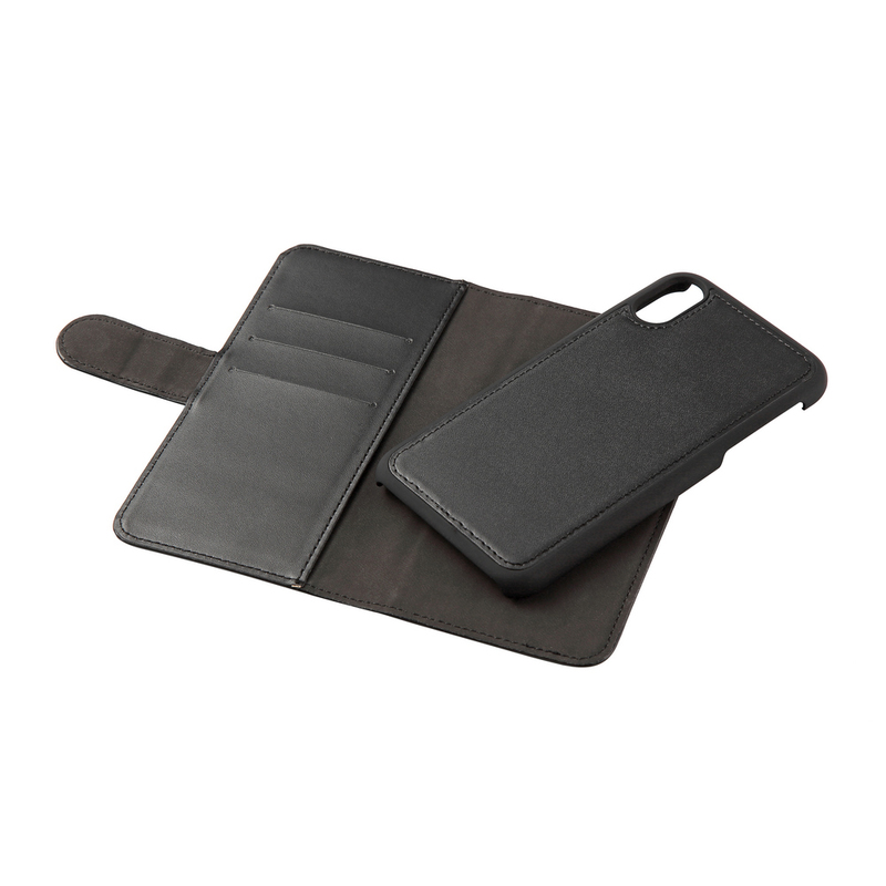 Gear Plånboksfodral, iPhone XS Max 6,5", magnetskal, svart