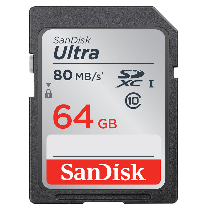 SanDisk SDXC Ultra 80MB/s Class10, 64GB