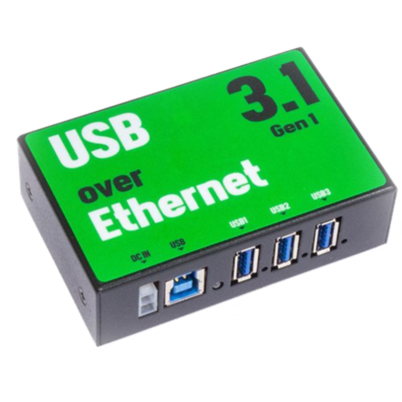 3-Port USB via Ethernet Hub, USB 3.1 Gen 1, 900mA