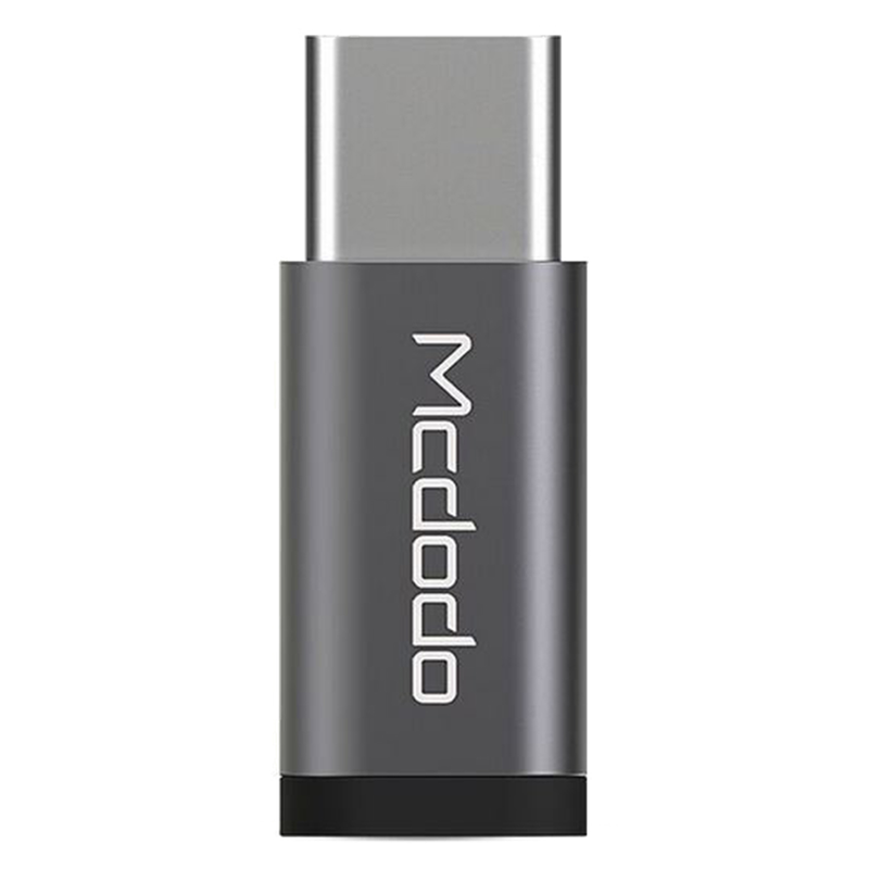 Mcdodo OT-2152 kompakt MicroUSB till USB-C adapter, silver
