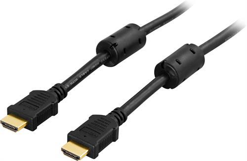 Deltaco HDMI-kabel v1.4 guldpläterad, 7m