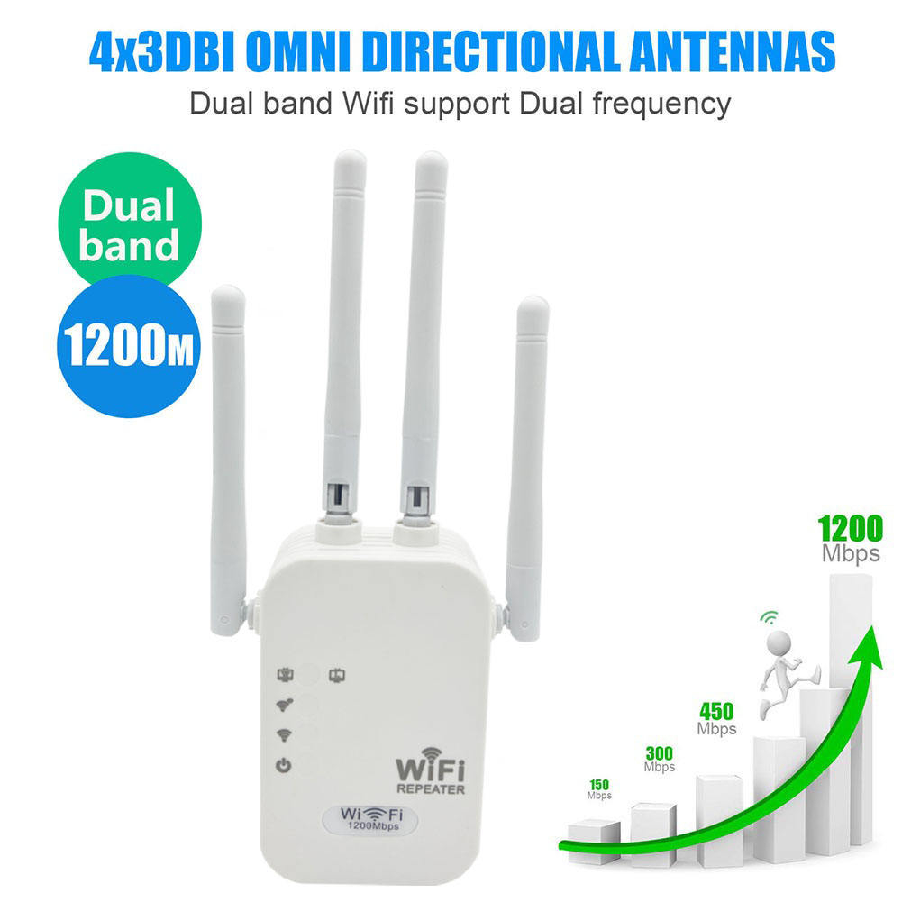 Trådlös WiFi-repeater, 2.4 GHz 300Mbps