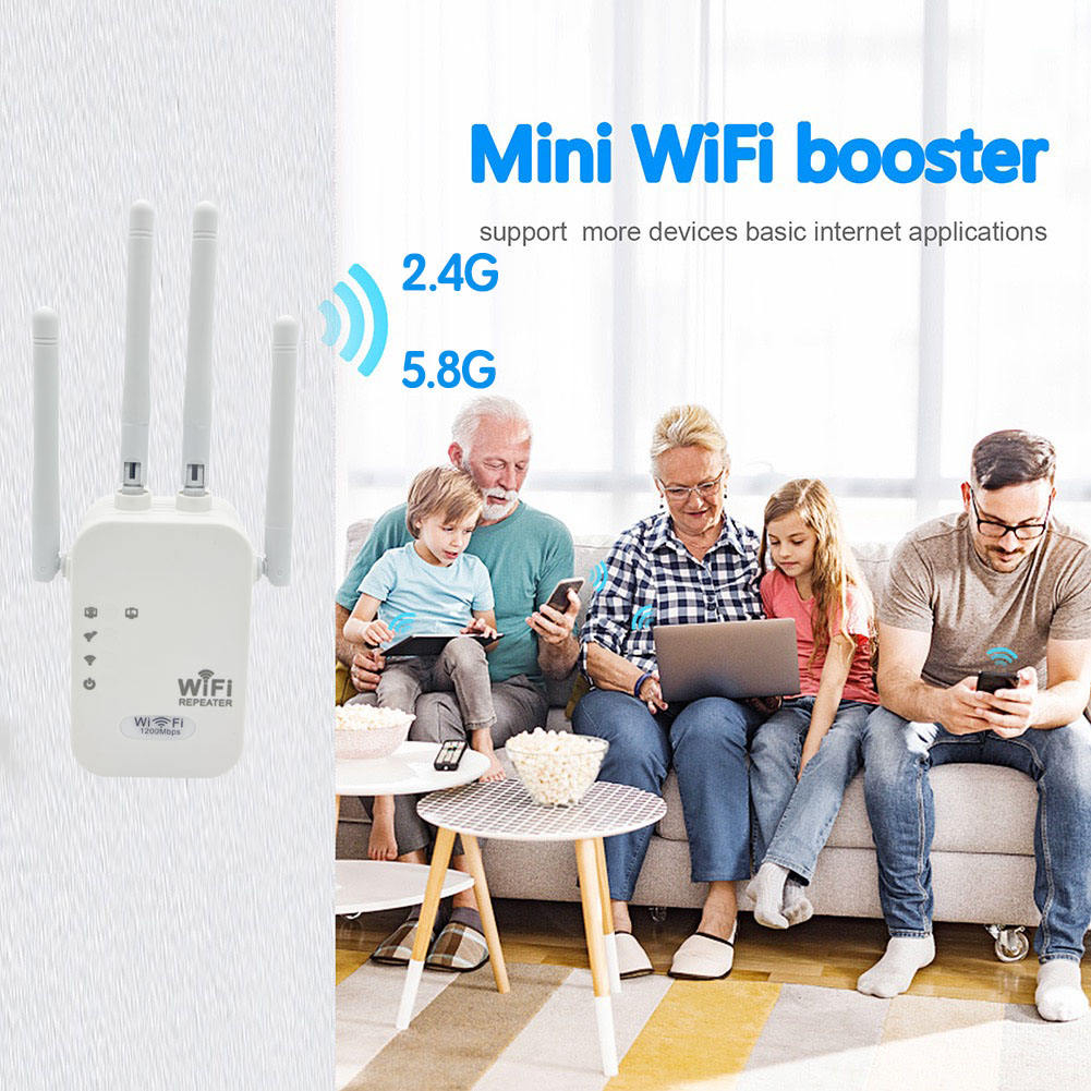 Trådlös WiFi-repeater, 2.4 GHz 300Mbps