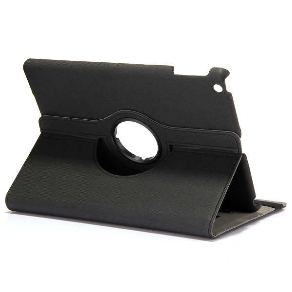 Läderfodral med roterbart ställ svart denim, iPad Air