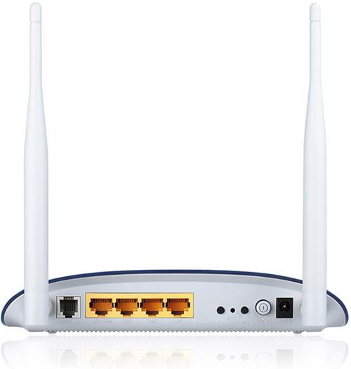 TP-link trådlös ADSL2/2+-router med inbyggt modem, 4-port