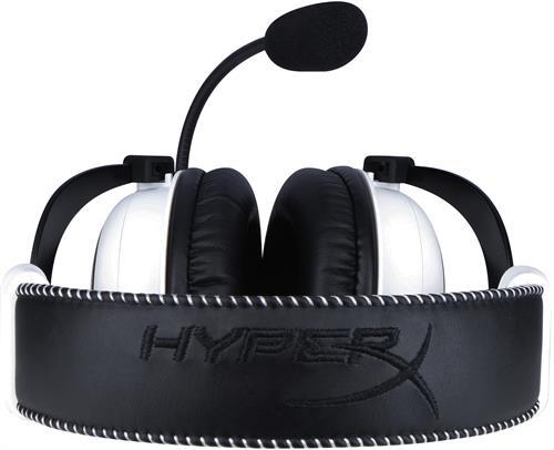 Kingston HyperX Cloud gamingheadset med avtagbar mikrofon, vit