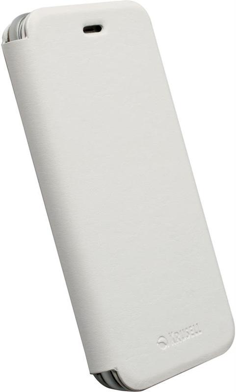 Krusell Donsö läderfodral/flip cover vit, iPhone 6