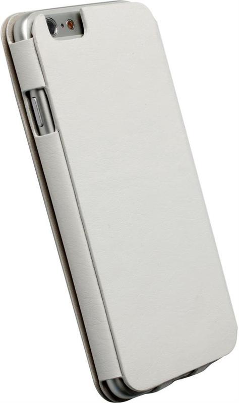 Krusell Donsö läderfodral/flip cover vit, iPhone 6