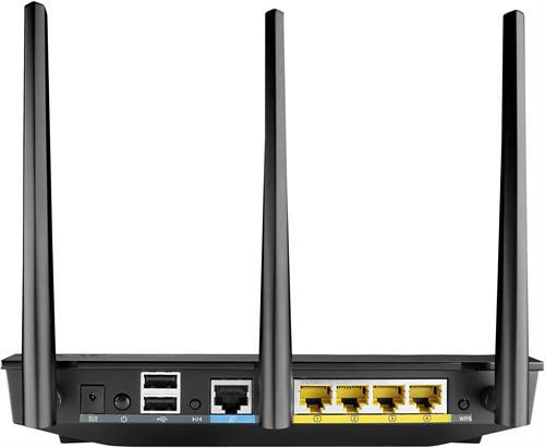 ASUS RT-AC66U trådlös Dual Band Gigabit router, 1750Mbps, 4-port