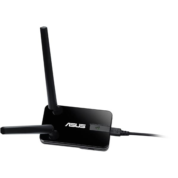 ASUS USB-N14 trådlöst nätverkskort, löstagbara antenner, 300Mbps