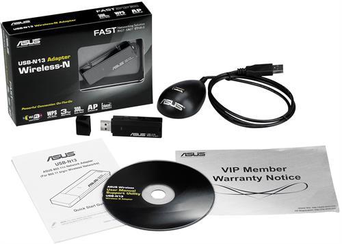 ASUS USB-N13 trådlöst nätverkskort, XLink Kai, 300Mbps