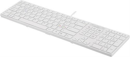 Deltaco tangentbord vit, multimedia-funktioner