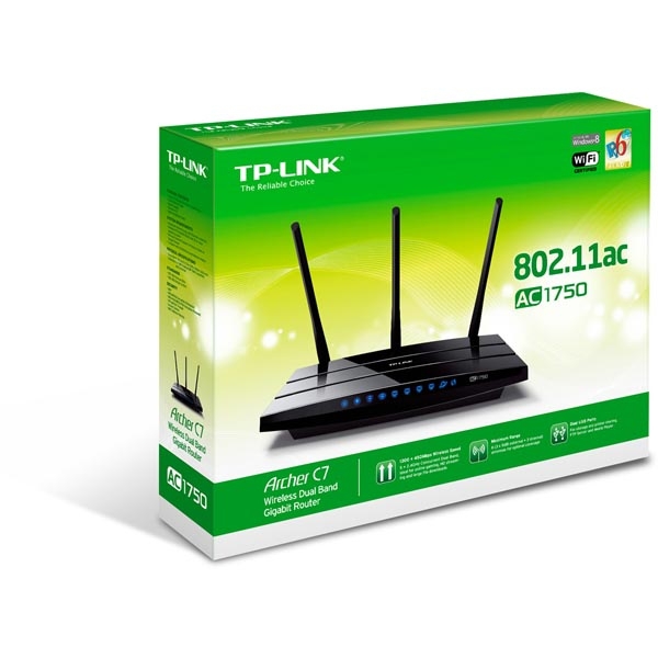 TP-LINK AC1750 trådlös Dual Band Gigabit router, 4-port