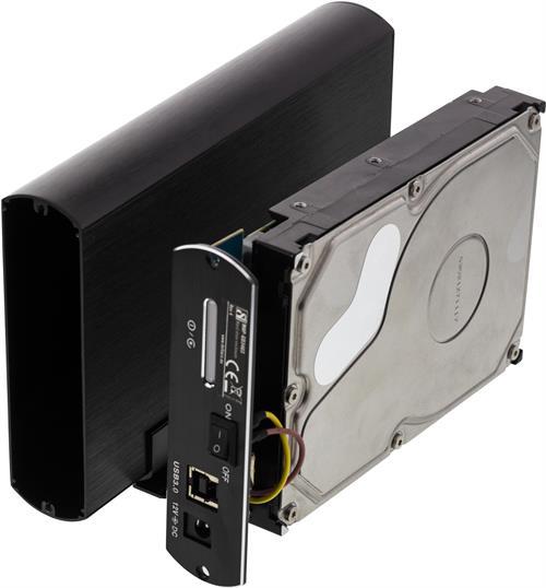 Deltaco extern SATA-kabinett 3.5'' USB 3.0, svart