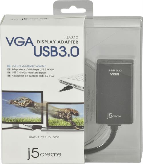 j5create USB 3.0 till VGA-adapter, extra grafikkort