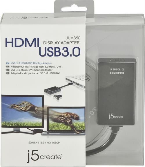 j5create USB 3.0 till HDMI-adapter, extra grafikkort