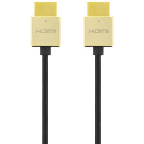 Deltaco PRIME ultratunn HDMI-kabel v2.0, 4K, UltraHD 60Hz, 2m