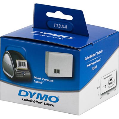 Dymo LabelWriter vita universaletiketter, 57x32 mm, 1000 st