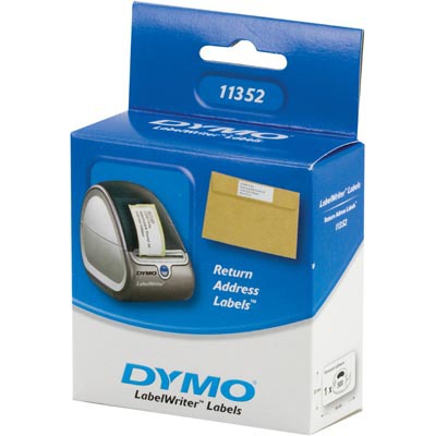 Dymo LabelWriter vita returadressetiketter, 54x25 mm, 500 st