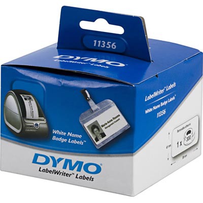 Dymo LabelWriter vita namnetiketter, 89x41 mm, 300 st