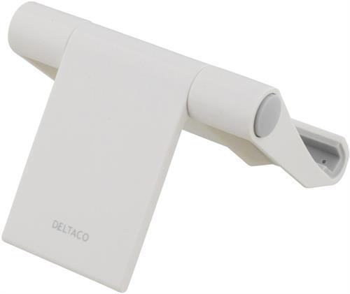 Deltaco stativ för surfplattor och smartphones, vit