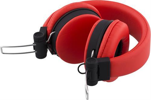 Streetz ihopvikbart headset med brusreducering, röd