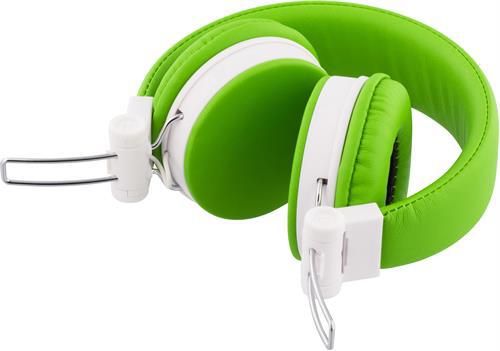 Streetz ihopvikbart headset med brusreducering, grön