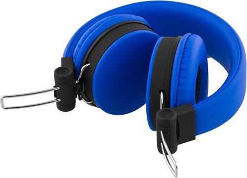Streetz ihopvikbart headset med brusreducering, blå