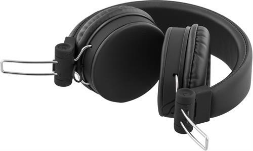 Streetz ihopvikbart headset med brusreducering, svart