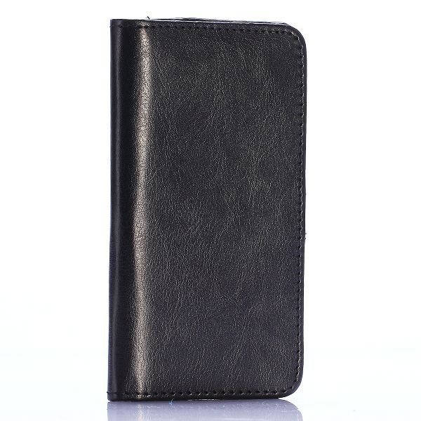 Läderfodral med kortplats svart, iPhone 6