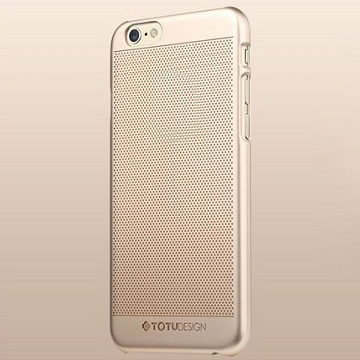 TOTU needle holes transparent guld, iPhone 6 Plus