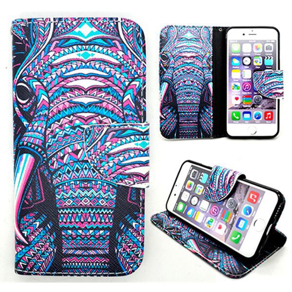 Plånboksfodral med kortplats elefant, iPhone 6