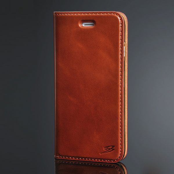 Plånboksfodral brun, iPhone 6