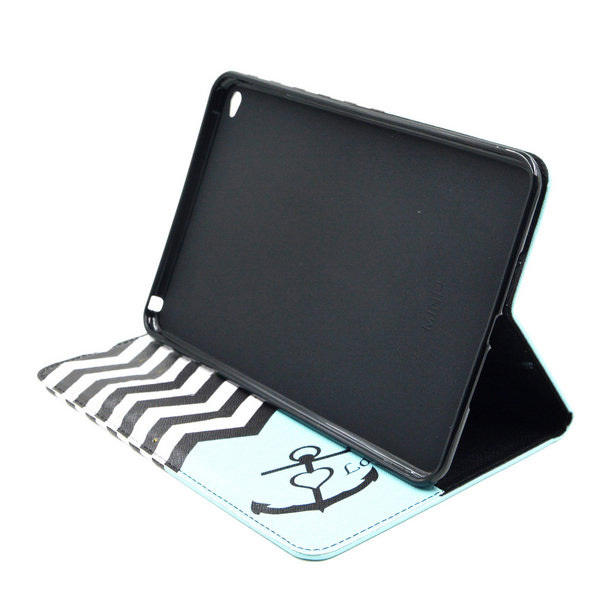 Läderfodral med ställ ankare, iPad Mini 4