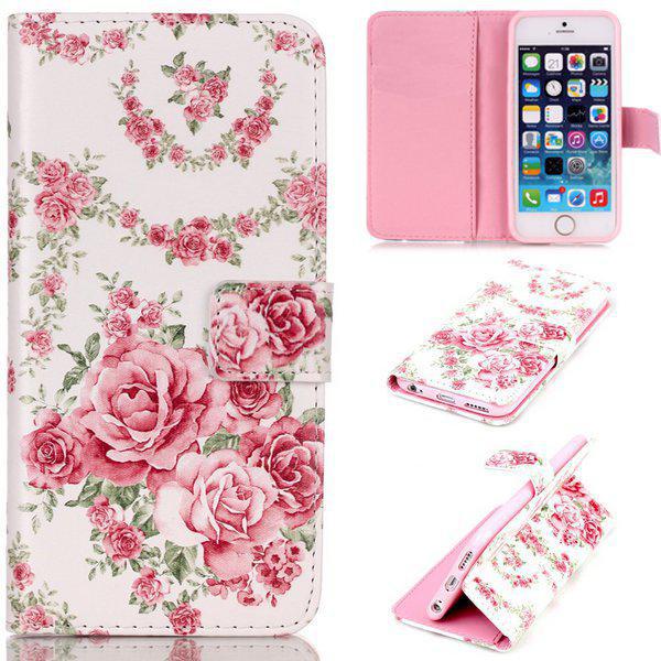 Plånboksfodral med blommor, iPhone 6/6S