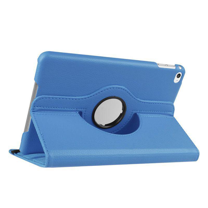 Läderfodral med roterbart ställ blå, iPad Mini 4
