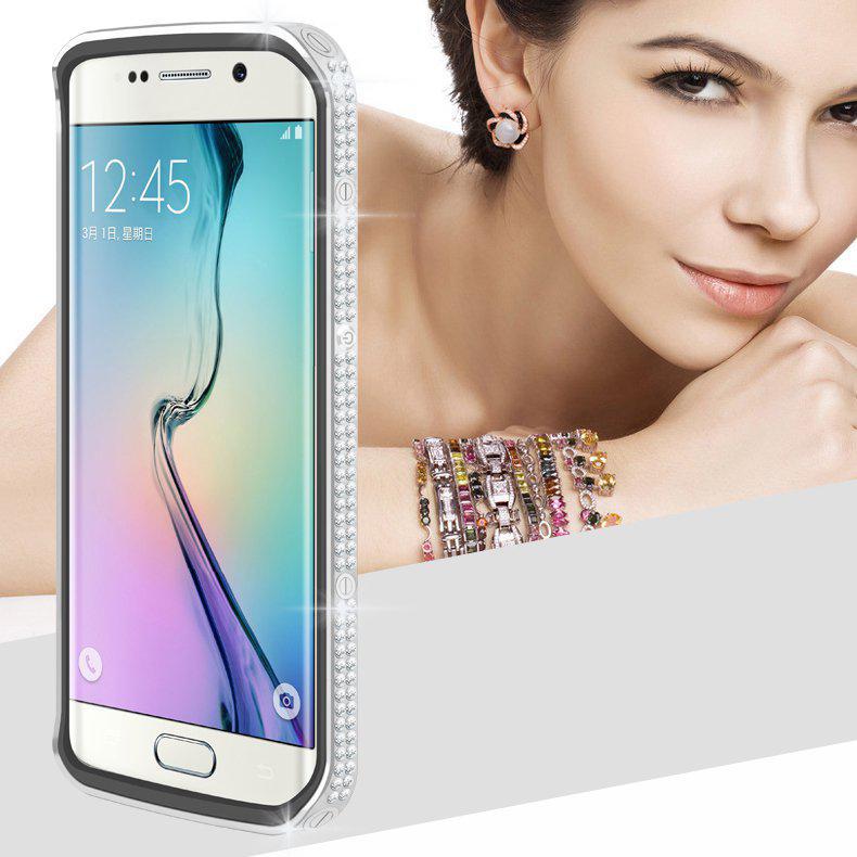 Love Mei Star Line diamanter silver, Samsung Galaxy S6 Edge