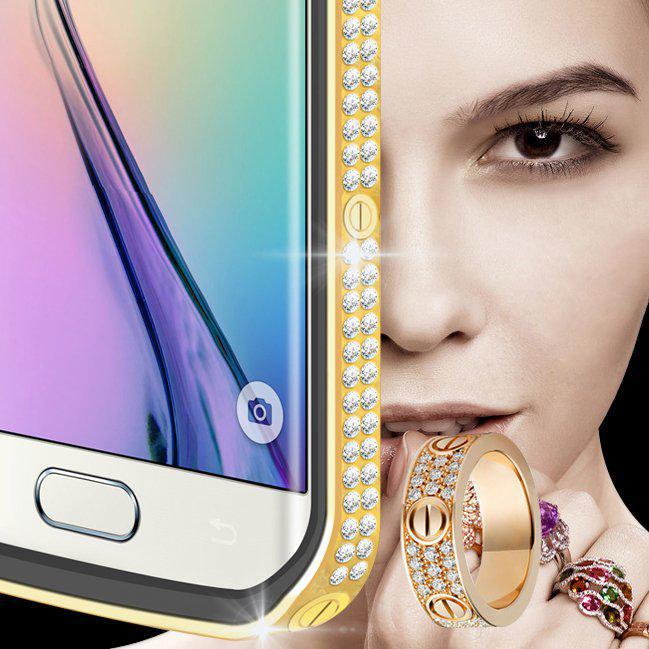 Love Mei Star Line diamanter silver, Samsung Galaxy S6 Edge