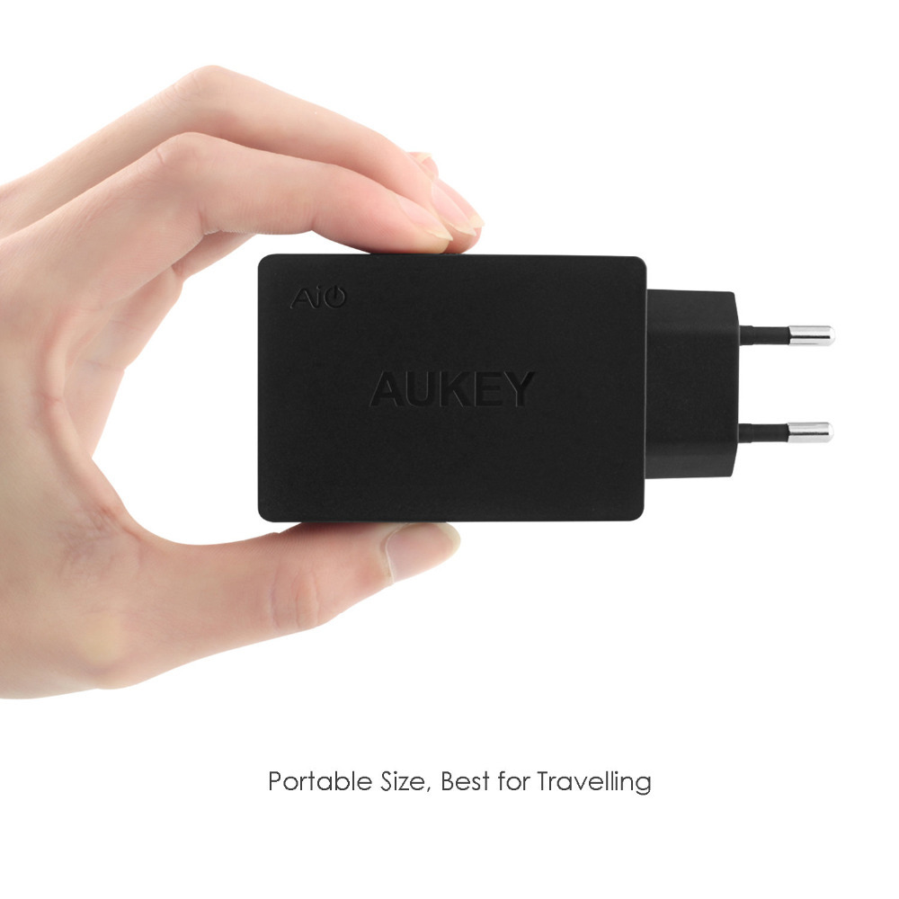 Aukey PA-T2 Quick Charge 2.0 väggadapter 3xUSB