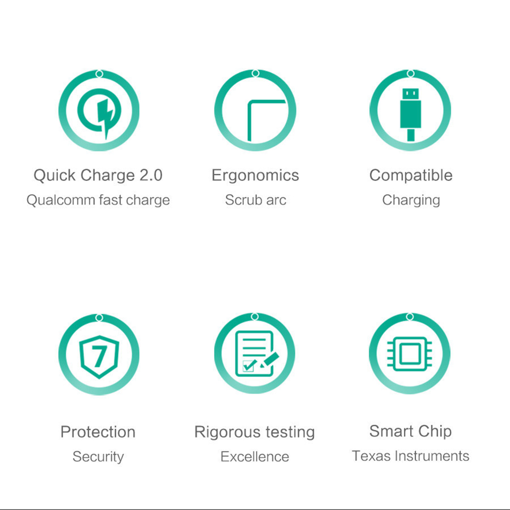 Aukey PA-T2 Quick Charge 2.0 väggadapter 3xUSB